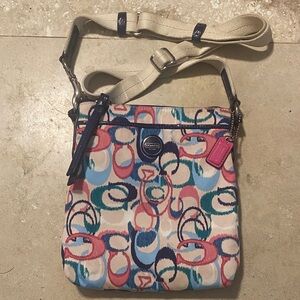 Coach Colorful Patterned Crossbody Bag